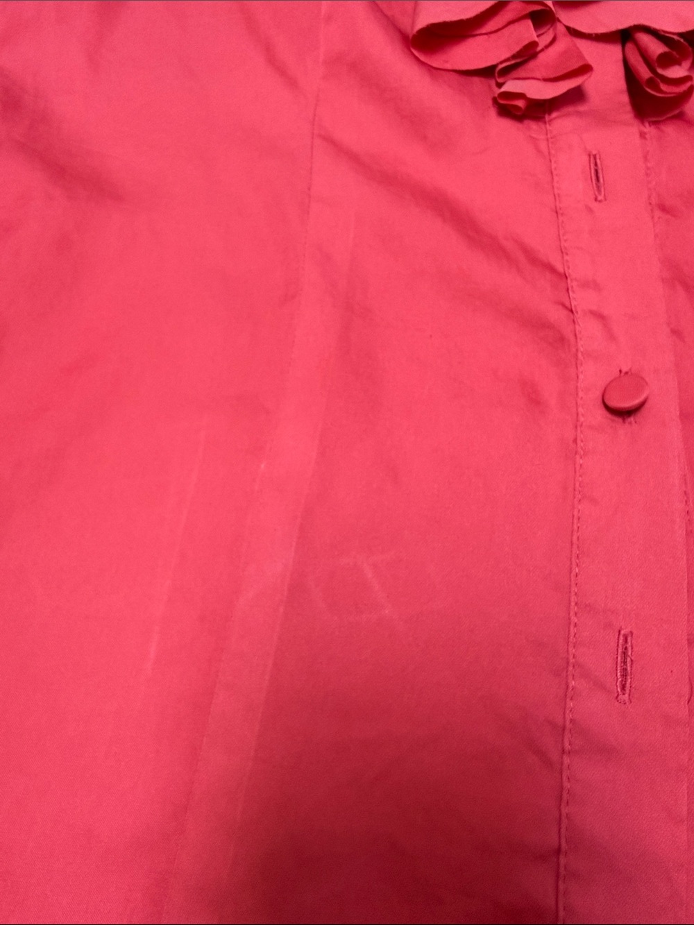 LOFT Ruffled Cap Sleeve Blouse - Raspberry Pink - Picture 9 of 10
